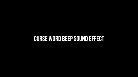 Curse beep sound rffect